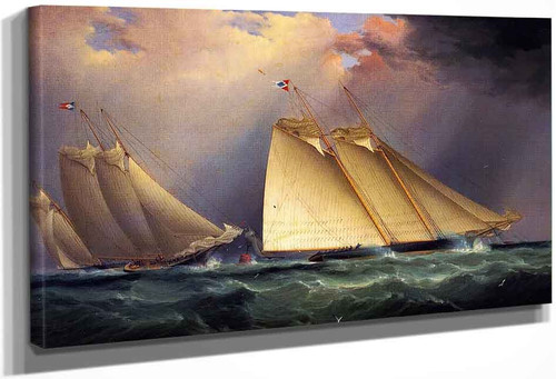 Dauntless And Sappho Rounding The Mark, 1871 By James E. Buttersworth