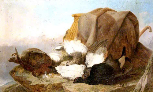 Dead Game, Pannier And Plaid By Richard Ansdell