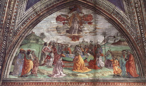Death And Assumption Of The Virgin By Domenico Ghirlandaio Death And Assumption Of The Virgin By Domenico Ghirlandaio