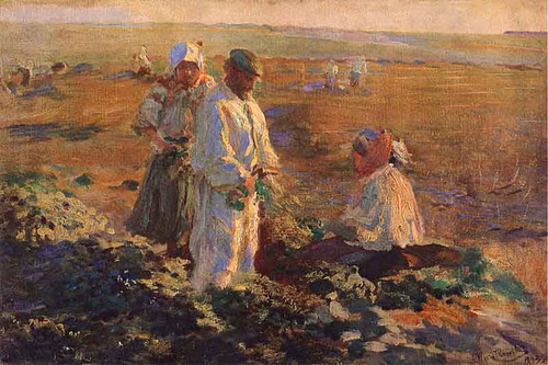 Digging Beets 2 By Leon Jan Wyczolkowski