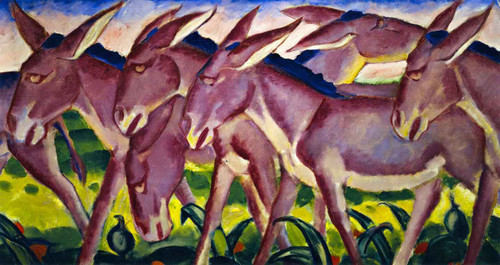 Donkey Frieze By Franz Marc By Franz Marc