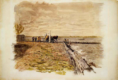 Drawing The Seine By Thomas Eakins By Thomas Eakins