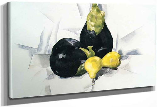 Eggplants And Pears By Charles Demuth By Charles Demuth