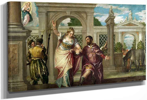 Emperor Augustus And The Sibyl By Paolo Veronese