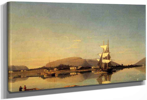 Entrance To Somes Sound From Southwest Harbor By Fitz Henry Lane