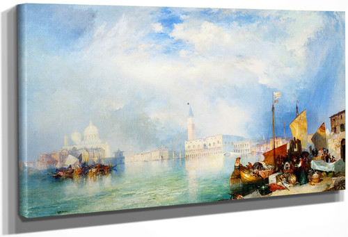 Entrance To The Grand Canal, Venice2 By Thomas Moran