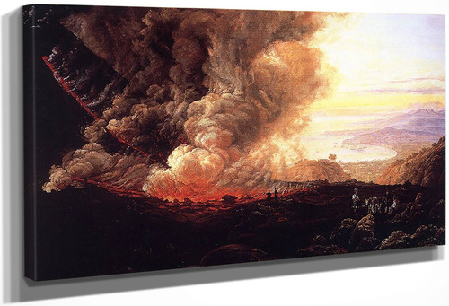 Eruption Of The Vesuvius By Johan Christian Dahl By Johan Christian Dahl