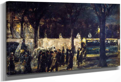 Evening At Brandenburg Gate By Max Liebermann By Max Liebermann