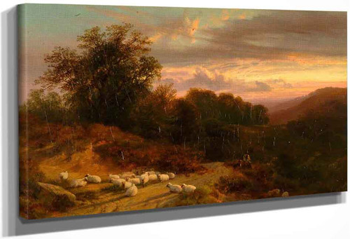 Evening In Hampshire By George Vicat Cole