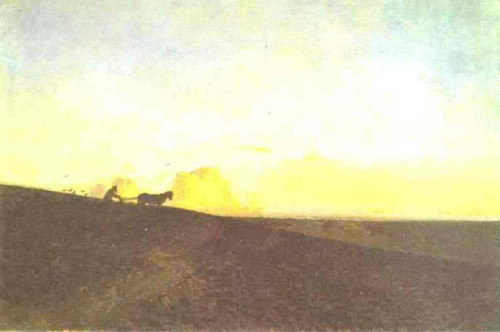Evening In The Field By Isaac Levitan Evening In The Field By Isaac Levitan