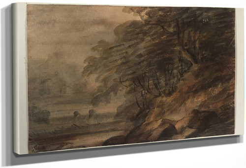 Evening Landscape By Thomas Gainsborough By Thomas Gainsborough