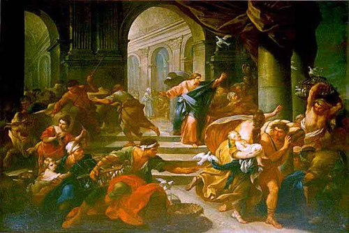 Expulsion Of The Money Changers From The Temple By Charles Joseph Natoire By Charles Joseph Natoire