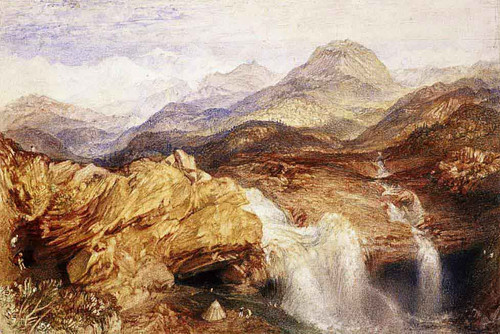Falls Near The Source Of The Jumna In The Himalayas By Joseph Mallord William Turner