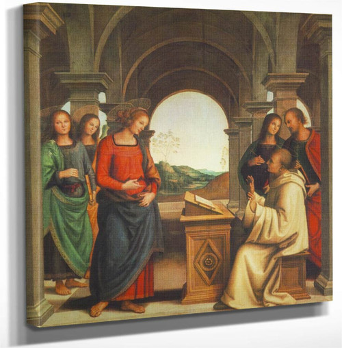 The Vision Of St. Bernard By Pietro Perugino By Pietro Perugino Art Reproduction