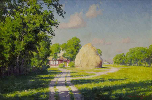 Farm With Haystack2 By Johan Krouthen