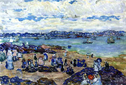 Figures On The Beach By Maurice Prendergast
