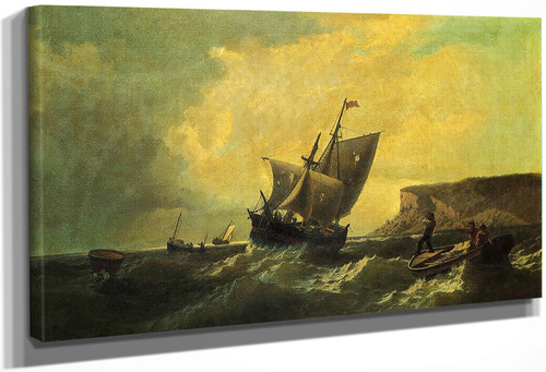 Fishermen In An Approaching Storm By William Bradford By William Bradford