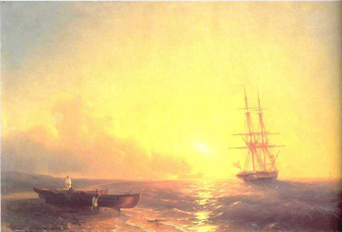 Fishermen On Coast Of Sea By Ivan Constantinovich Aivazovsky By Ivan Constantinovich Aivazovsky