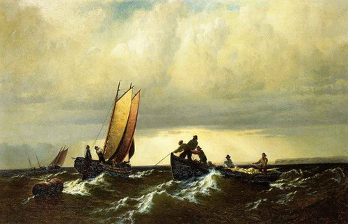 Fishing Boats On The Bay Of Fundy By William Bradford By William Bradford Fishing Boats On The Bay Of Fundy By William Bradford By William Bradford