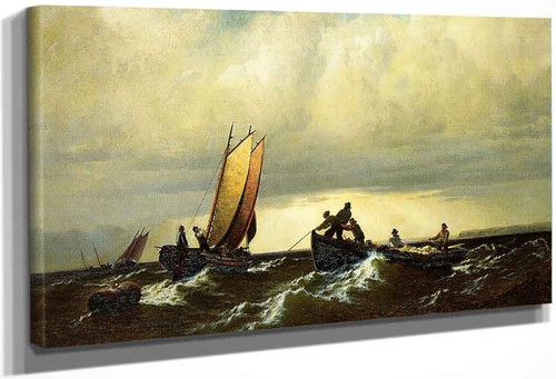 Fishing Boats On The Bay Of Fundy By William Bradford By William Bradford