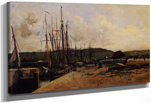 Fishing Port By Charles Francois Daubigny By Charles Francois Daubigny