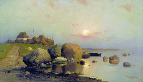 Fishing Village By Julius Klever