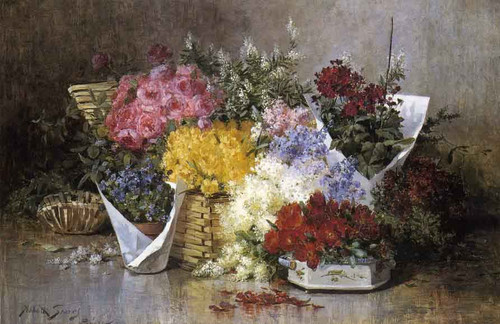 Floral Still Life. By Abbott Fuller Graves