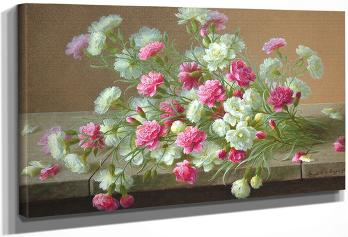 Floral Still Life By Raoul De Longpre By Raoul De Longpre