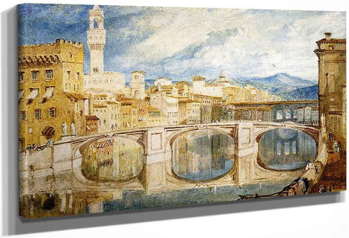 Florence From The Ponte Alla Carraia By Joseph Mallord William Turner