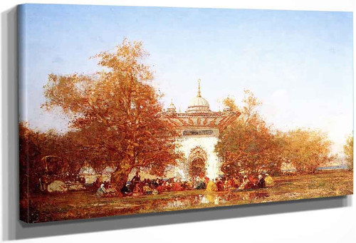 Fontaine De La Sultane Mihrisah, Eaux Douces D'asie By Felix Francois Georges Philbert Ziem