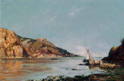 Fourmis Bay, Beaulieu By Eugene Louis Boudin