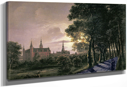 Fredericksborg Castle By Johan Christian Dahl By Johan Christian Dahl