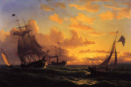 Fresh Breeze Of Sandy Hook By William Bradford By William Bradford