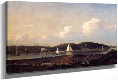 Fresh Water Cove From Dolliver's Neck, Glouster By Fitz Henry Lane