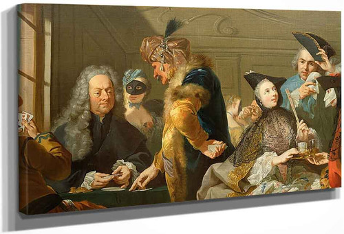 Gamblers At The Ridotto By Johann Heinrich Tischbein The Elder Aka The Kasseler Tischbein German 1722 1789