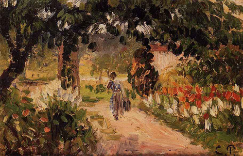 Garden At Eragny By Camille Pissarro