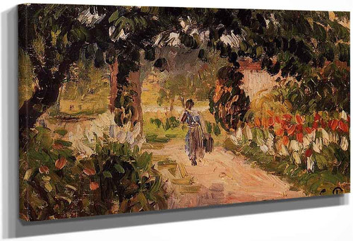 Garden At Eragny By Camille Pissarro