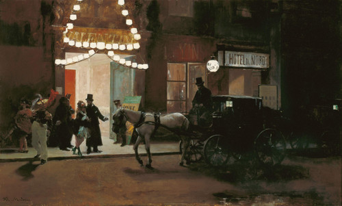 Going Out Of The Masquerade By Raimundo De Madrazo Y Garreta