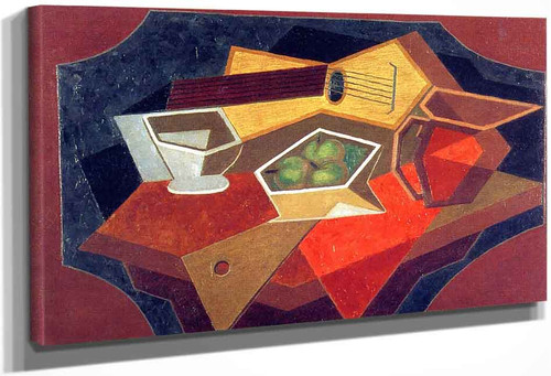 Guitar And Set Square By Juan Gris