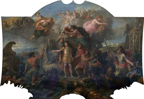 Hall Of Mirrors 11 The King Arming On Land And At Sea, 1672 By Charles Le Brun