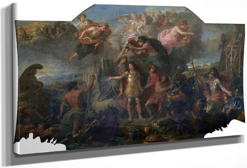 Hall Of Mirrors 11 The King Arming On Land And At Sea, 1672 By Charles Le Brun