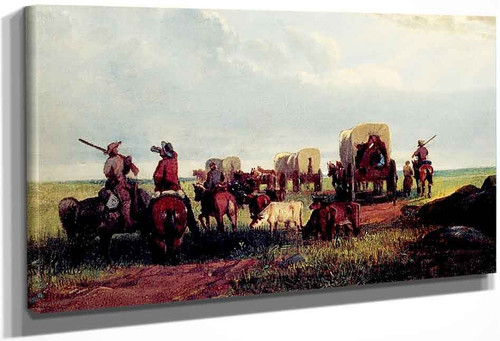 Halt On The Prairie 0 By William Tylee Ranney