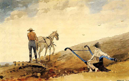 Harrowing By Winslow Homer