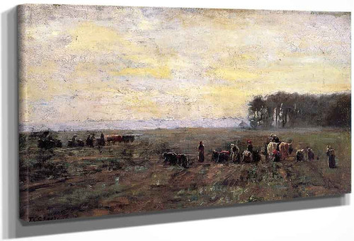 Haying Scene By Theodore Clement Steele