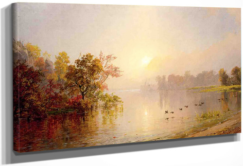 Hazy Afternoon, Autumn, 1873 By Jasper Francis Cropsey By Jasper Francis Cropsey