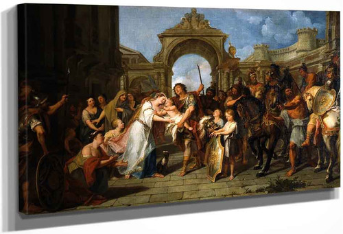 Hector Taking Leave Of Andromache By Antoine Coypel Ii By Antoine Coypel Ii
