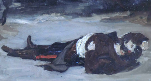 Henri Regnault Dead On The Field Of Battle By Charles Auguste Emile Carolus Duran