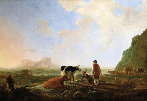 Herdsmen With Cows By Aelbert Cuyp By Aelbert Cuyp
