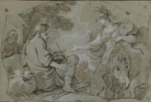 Hermione And The Shepherds By Charles Joseph Natoire By Charles Joseph Natoire