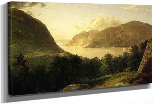 Hudson River Scene By John Frederick Kensett By John Frederick Kensett